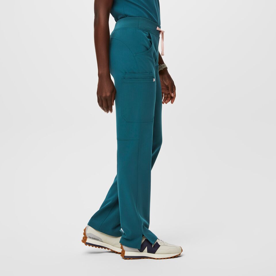 Women's Kade Cargo Scrub Pants Caribbean Blue · FIGS