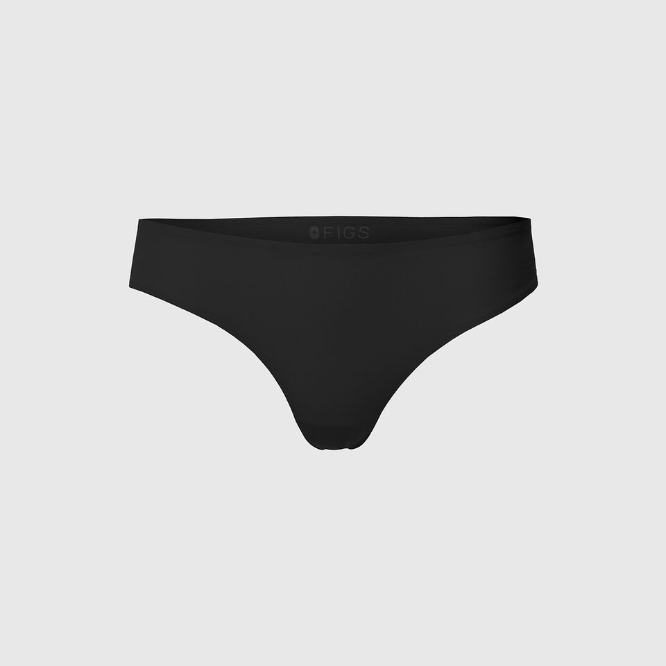 Women's Thong Under Underscrubs™ - Black · FIGS