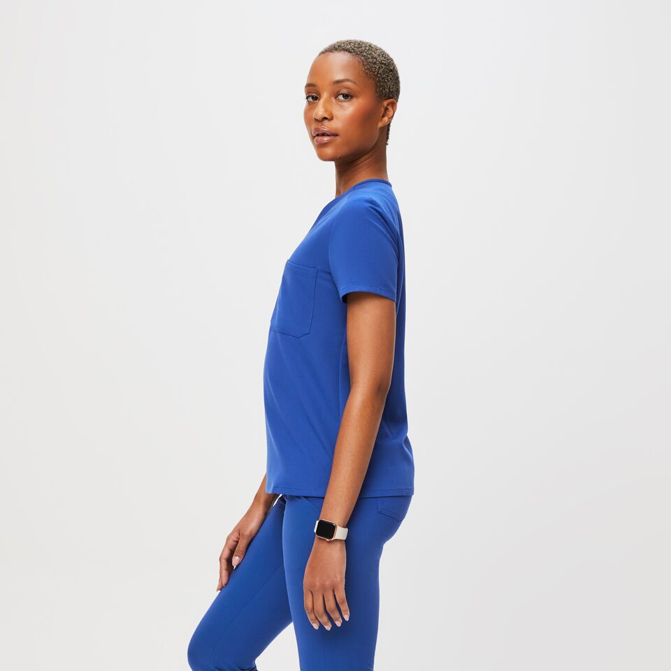 Women's Catarina OnePocket Scrub Top Winning Blue · FIGS