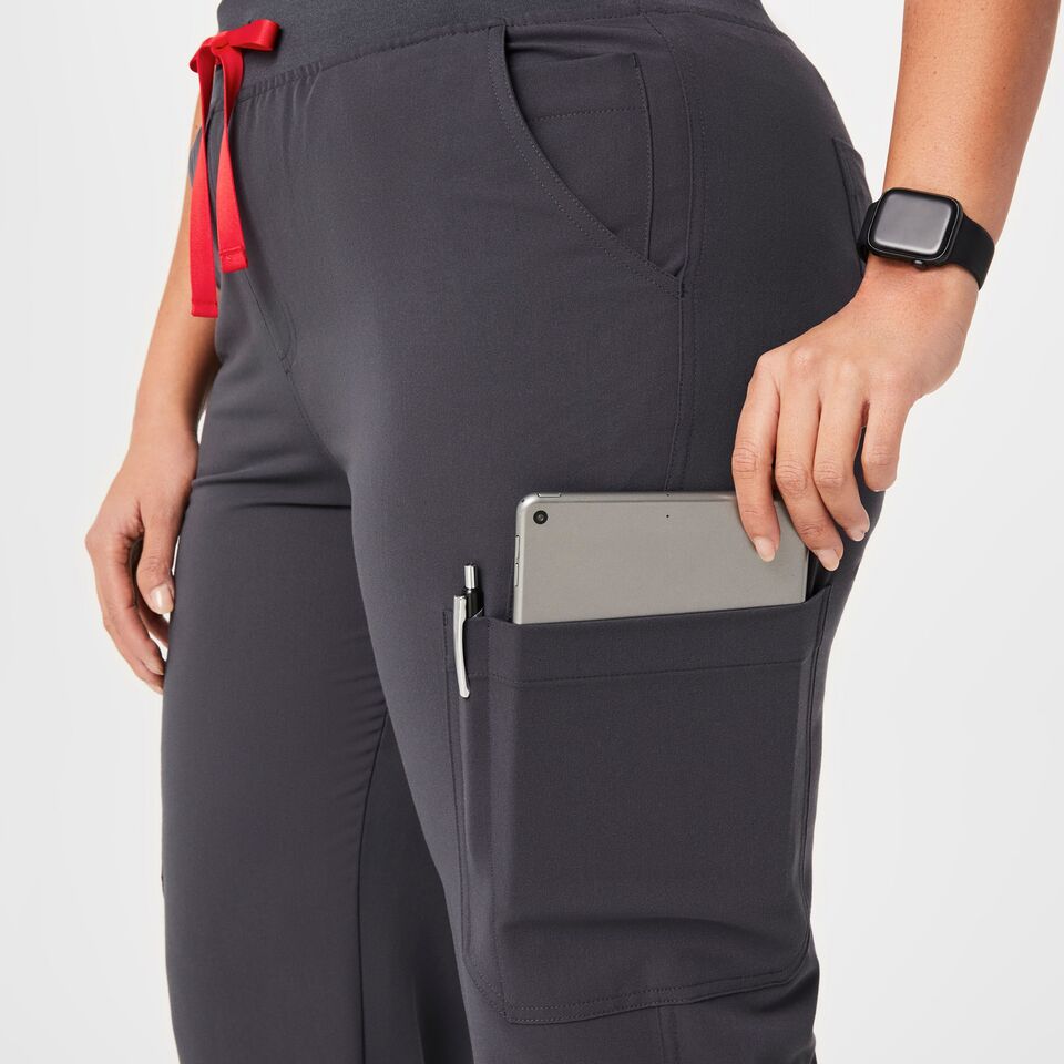 Women’s High Waisted Yola Skinny Scrub Pants™ Charcoal · FIGS