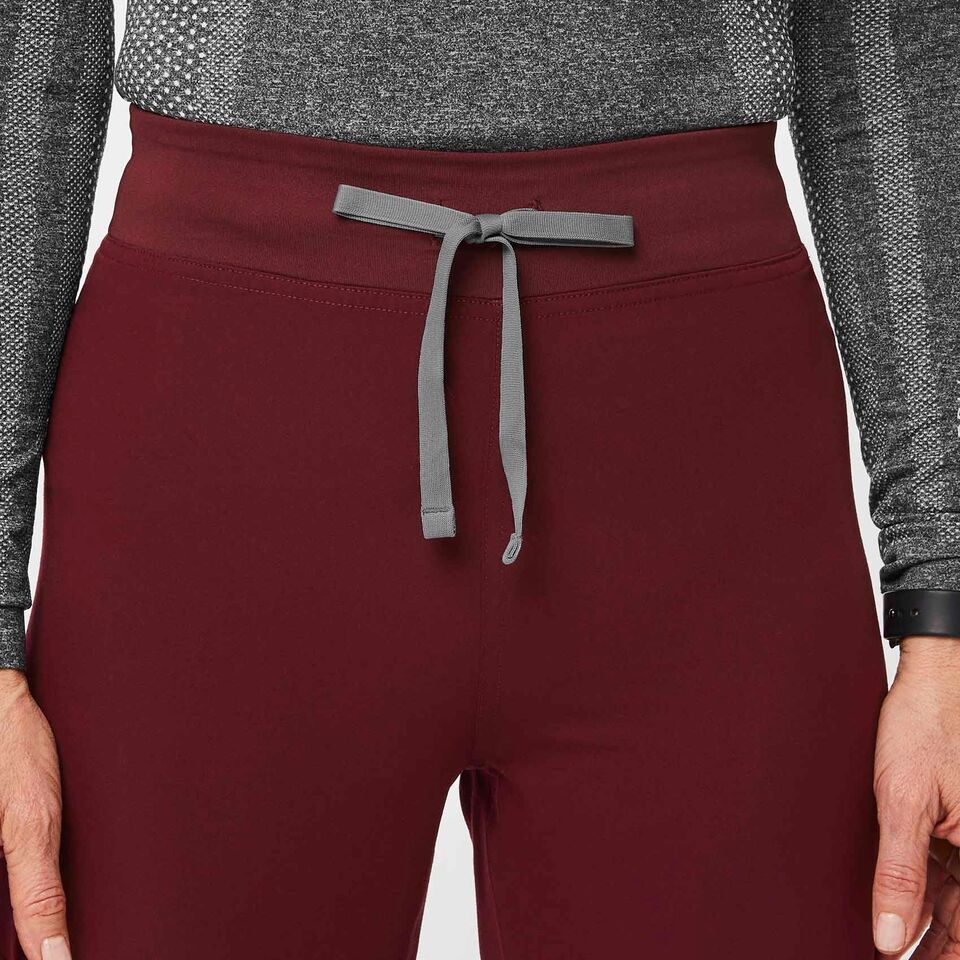 Women’s High Waisted Livingston Scrub Pants™ Burgundy · FIGS