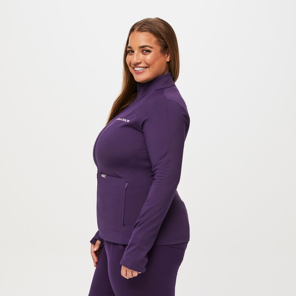 Women's ContourKnit Scrub Jacket™ Purple Jam · FIGS