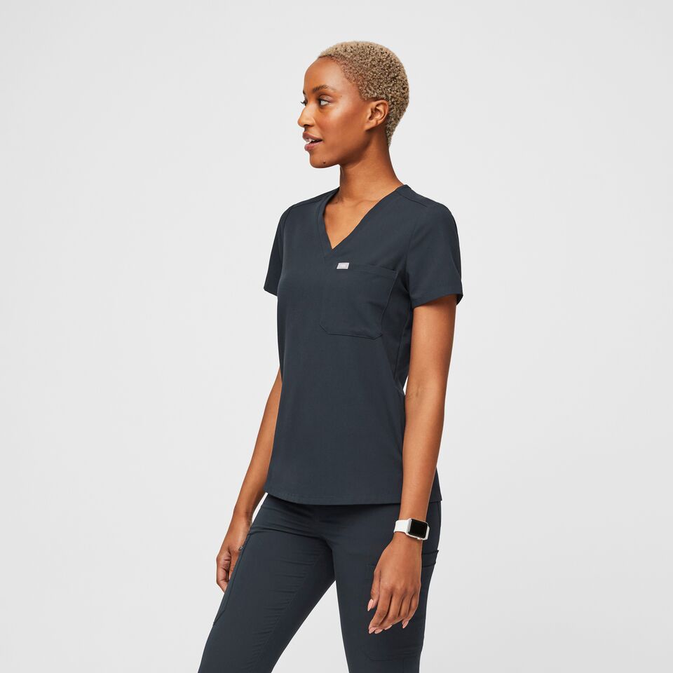 Women's Catarina OnePocket Scrub Top Dark Harbor · FIGS