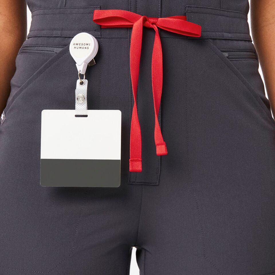 Women’s Rafaela Cargo ScrubJumpsuit™ Charcoal · FIGS