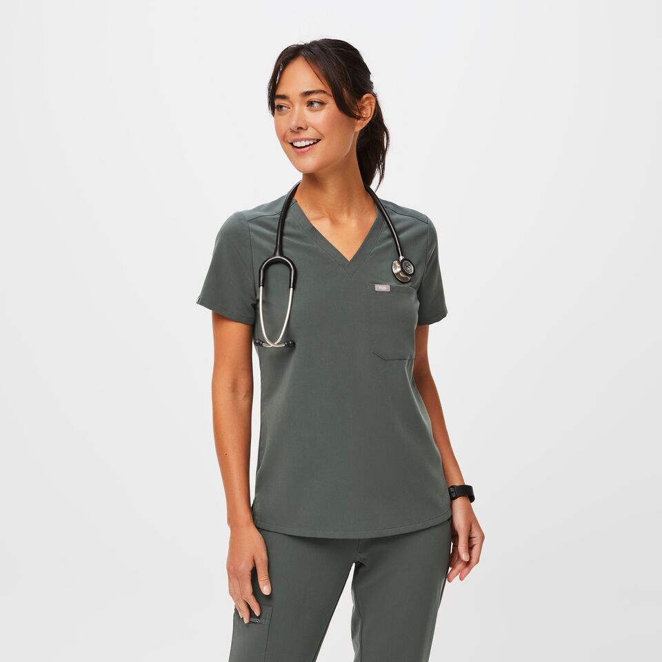 Women's Catarina One-Pocket Scrub Top™ - Bonsai · FIGS