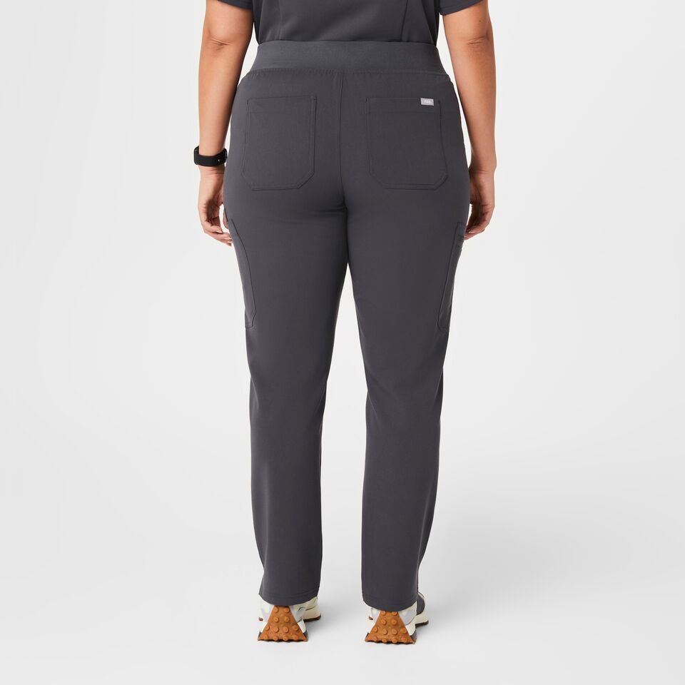 Women’s High Waisted Yola Skinny Scrub Pants™ Charcoal · FIGS