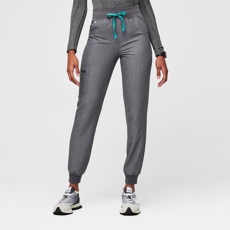 Women's High Waisted Zamora Jogger Scrub Pants™ - Silver Arrows · FIGS