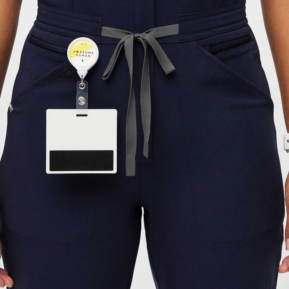 Women’s Rafaela Cargo ScrubJumpsuit™ Navy · FIGS