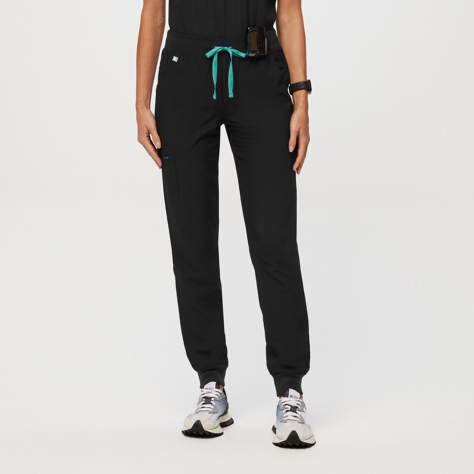 Pantalón deportivo de uniforme médico Zamora™ para mujer - Negro (1) · FIGS