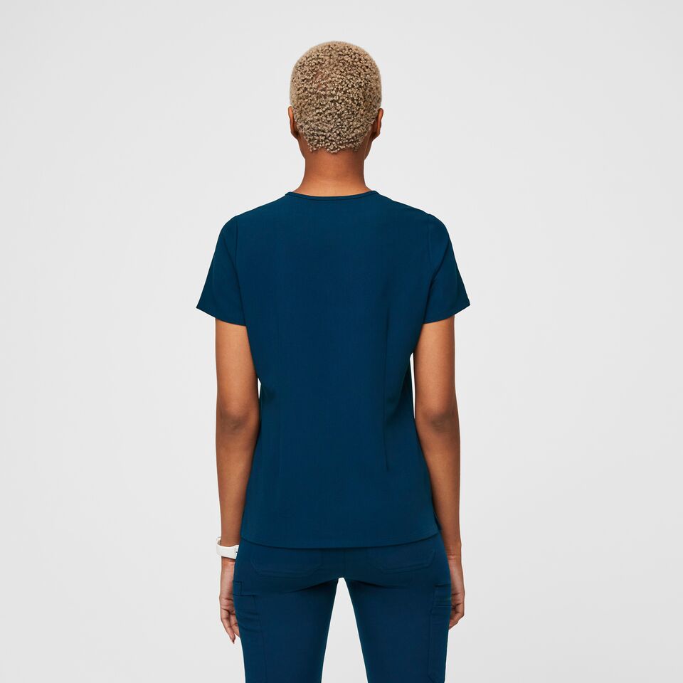 Women’s Catarina OnePocket Scrub Top™ Deep Reef · FIGS