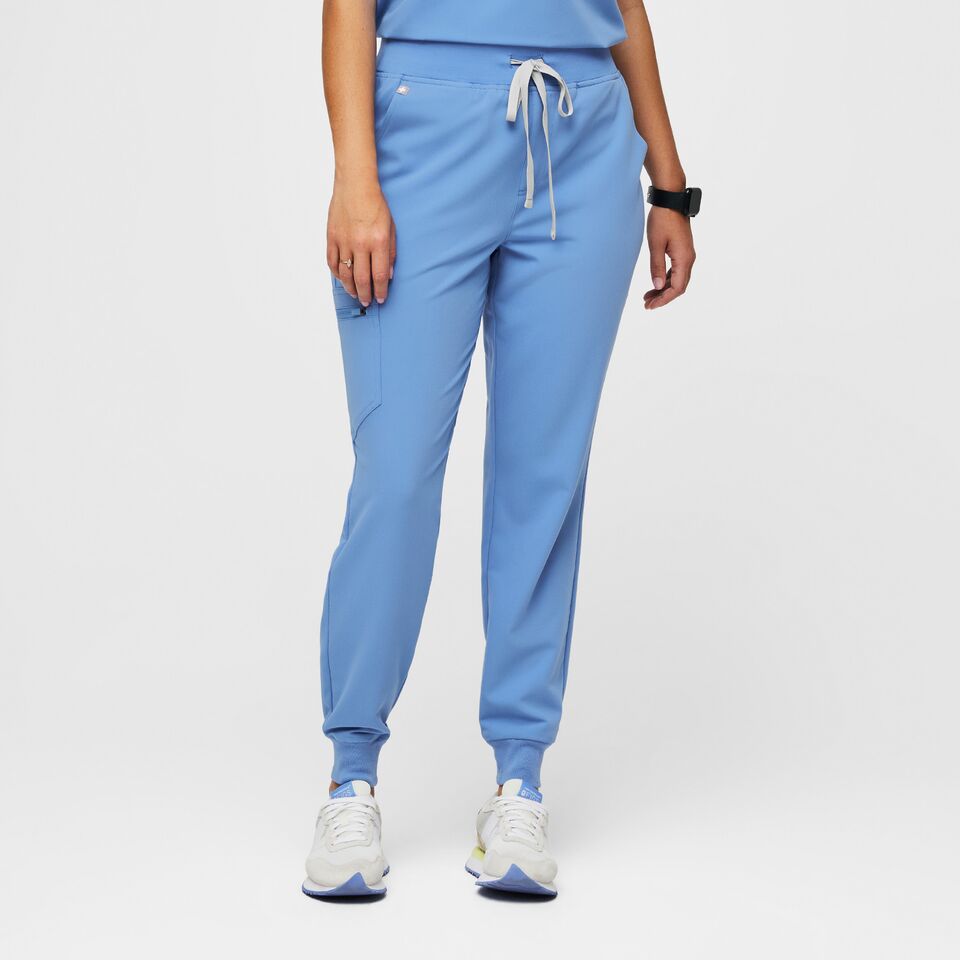 FIGS Scrubs High Waisted Zamora Scrub Pants Ceil Blue Women's