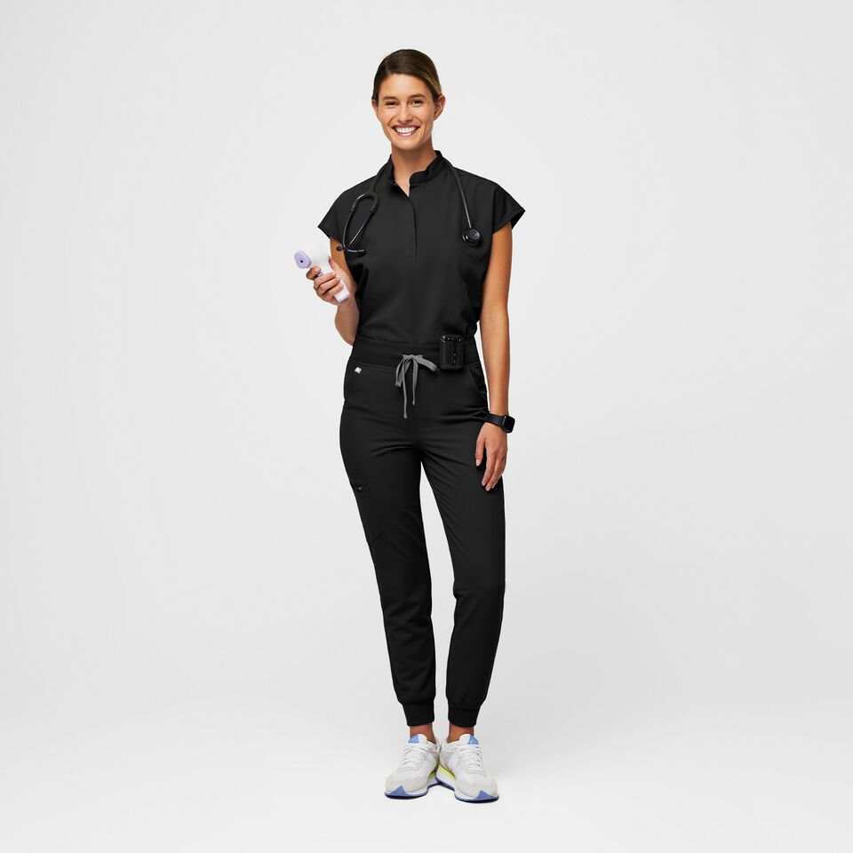 Zamora™ Maternity Jogger Scrub Pants - Black · FIGS