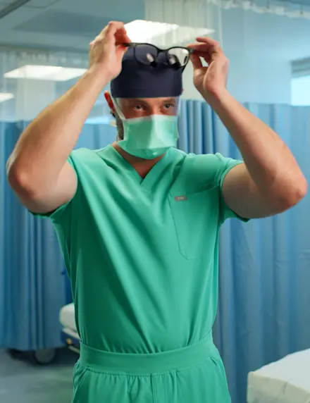 SURGICAL GREEN IS BACK. Its style and precision operate on every level.