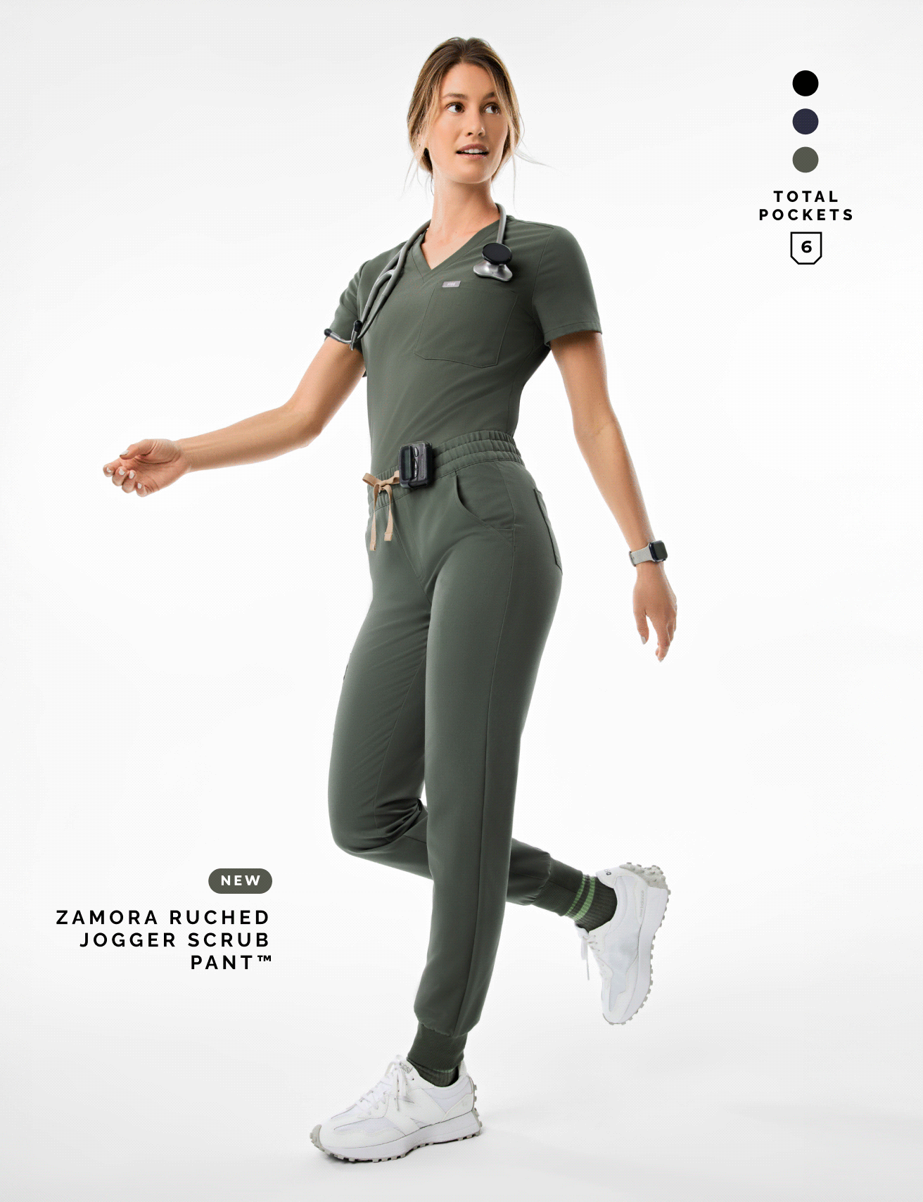 NEW Zamora Ruched Jogger Scrub Pant™