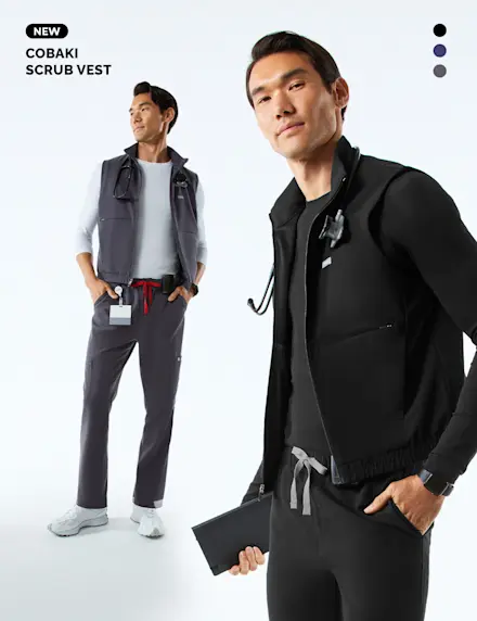 The New COBAKI SCRUB VEST is here.  So. Many. Pockets.