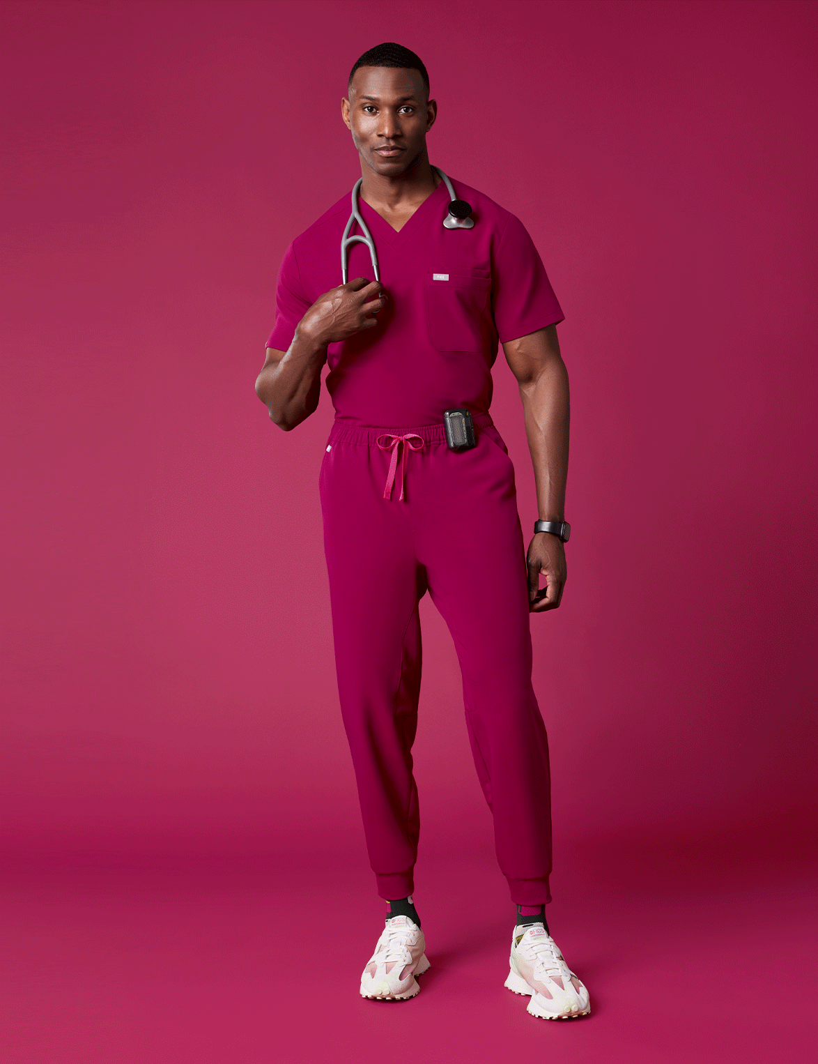 Casaca de uniforme médico con tres bolsillos Leon™