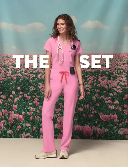 A top. A pant. A match made in medicine. Grab our bestselling scrub sets and go.