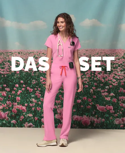 Ein Oberteil. Eine Hose. Ein Match, das in der Medizin gemacht wurde. Hol dir unsere meistverkauften OP-Sets und los geht’s.