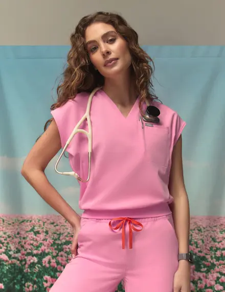 Raleigh Relaxed V-Neck Scrub Top