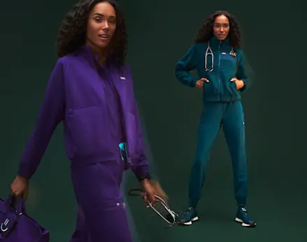 purple pulse + Caribbean blue