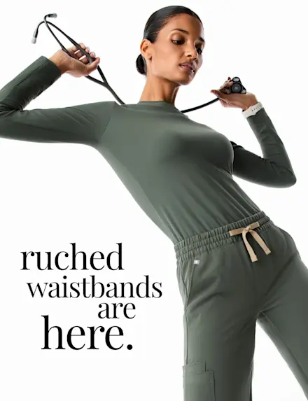 The styles you know and love, now in a new mid-rise with an adjustable ruched waistband.