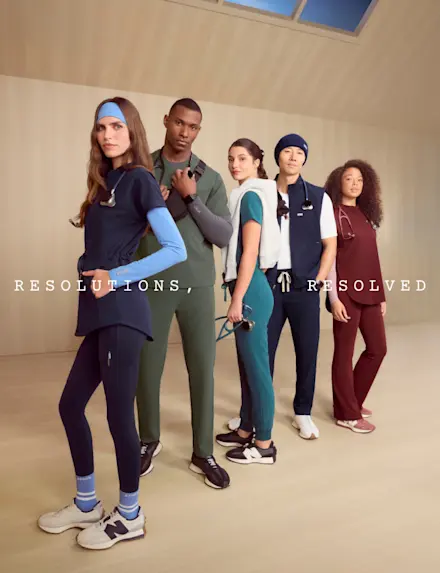 NEW scrub styles and accessories. If your resolution was fresh FIGS, start here.