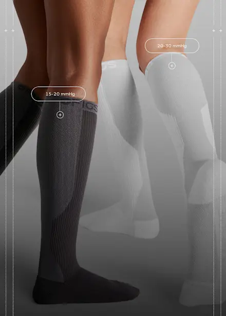FIGS and ArchTek compression socks featuring patented five-layer arch support technology for healthcare workers who spend long hours on their feet.