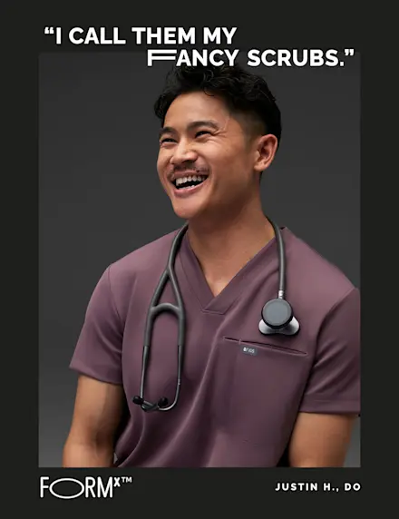 FIGS는 훌륭한 사람들에게 물었습니다. “왜 새로 나온 플럼 FORMx FIGS를 입나요?” 다양한 이유가 있었습니다.