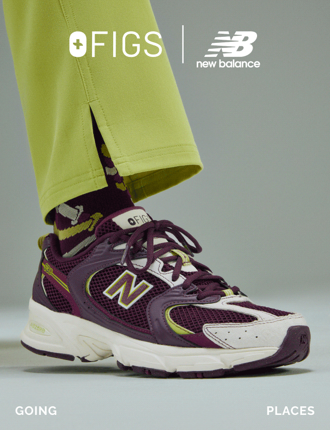 Fresh NEW kicks—ready to run it.