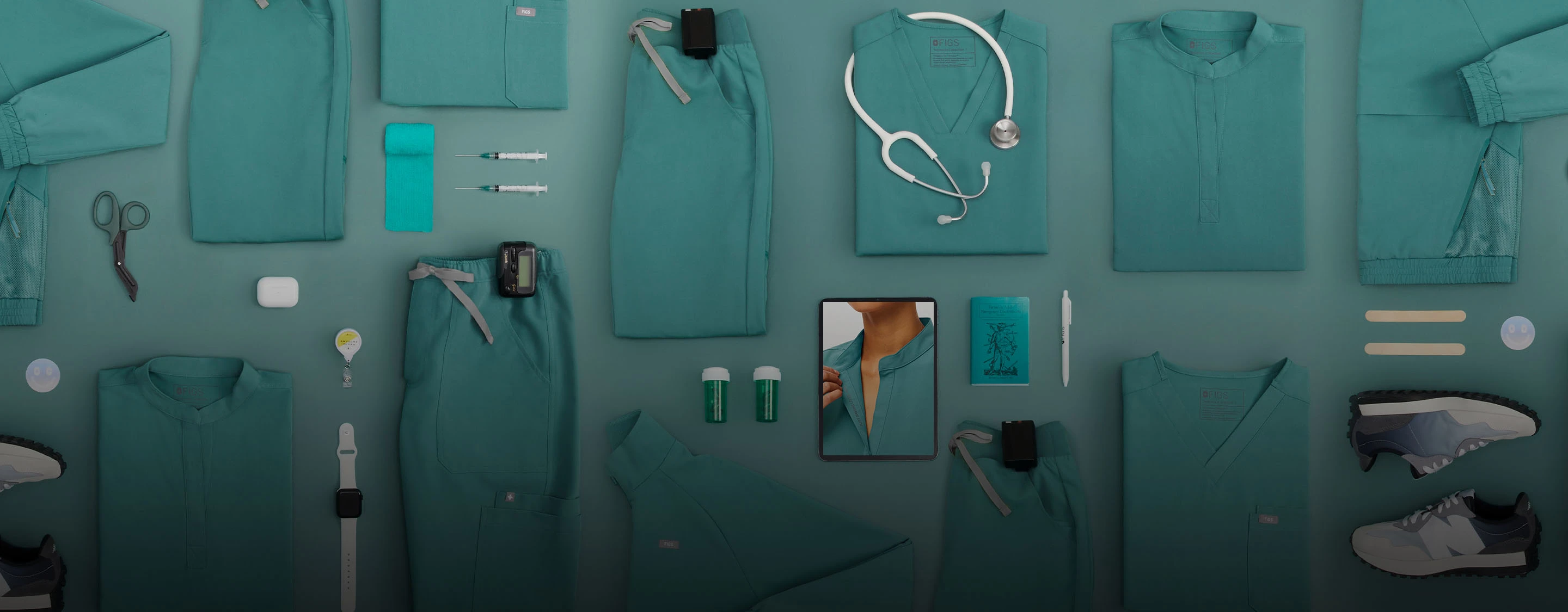 Women's Hydrogreen Scrubs · FIGS