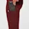 Pantalon d’uniforme médical taille haute Slim Yola™ Burgundy