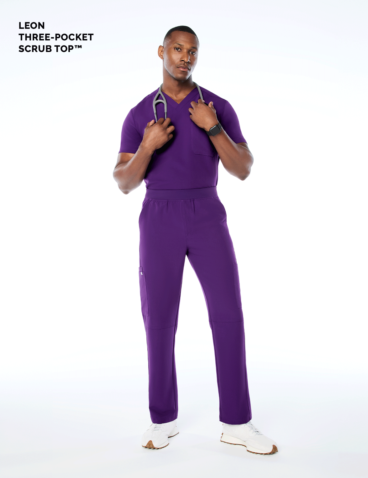 Leon Three-Pocket Scrub Top™