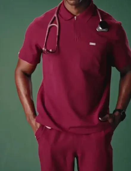 JASPER POLO SCRUB TOP