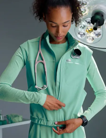 NEW! LOMITA FULL ZIP SCRUB TOP