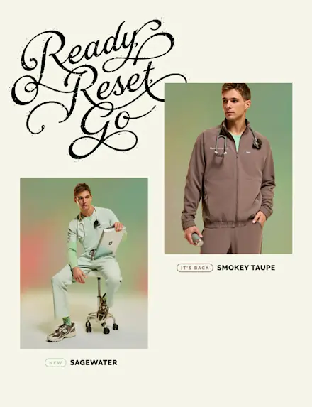 NEW Sagewater and returning favorite Smokey Taupe—for keeping the momentum going (and going some more).