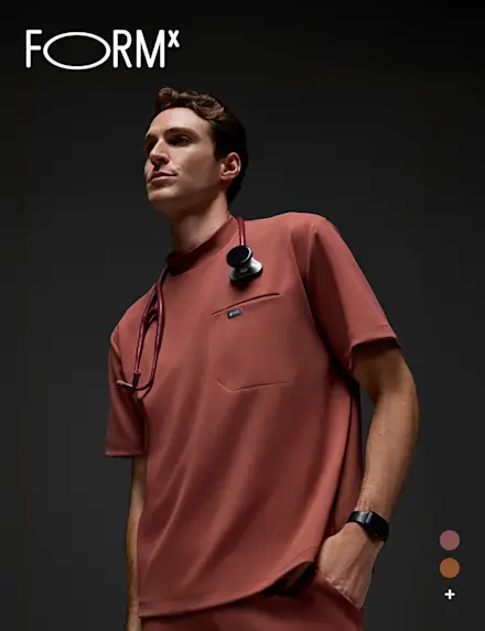 NEW! Dawson FORMx Relaxed Mock Neck Scrub Top™
