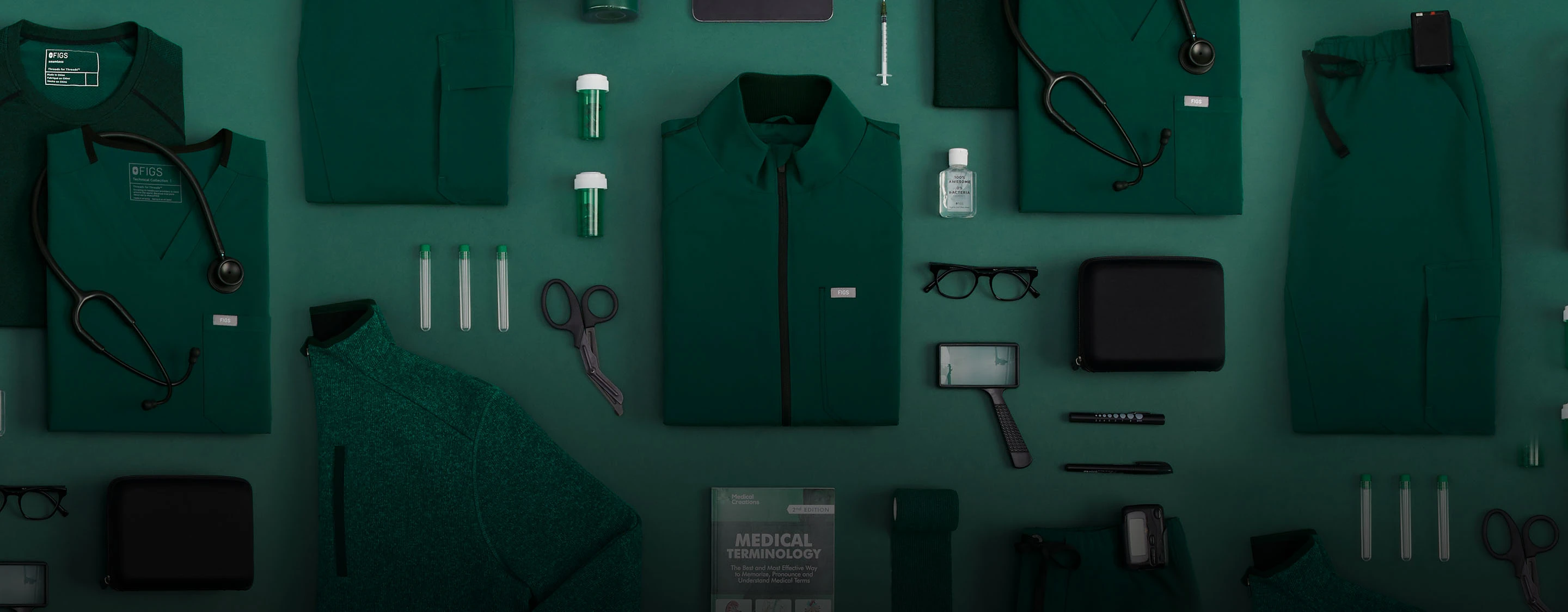 Men's Forest Green Scrubs · FIGS