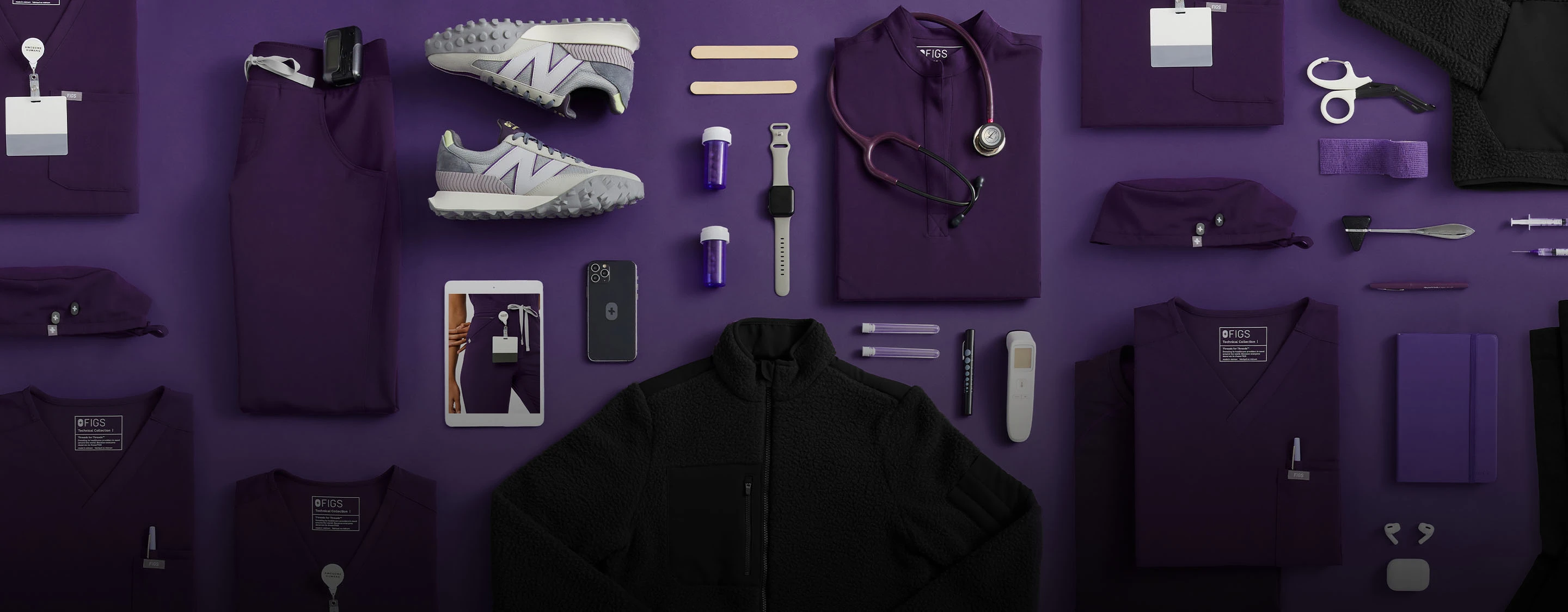 Women's Purple Jam Scrubs · FIGS