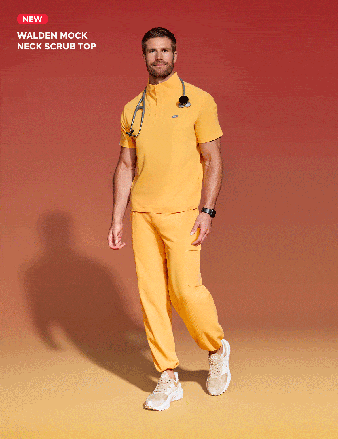 NEW! Walden Mock Neck Scrub Top