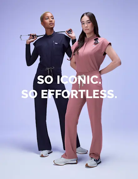 Es casi injusto. El ScrubJumpsuit™ y ScrubBodysuit™ cargo de pierna ancha Rafaela, ahora en más colores.