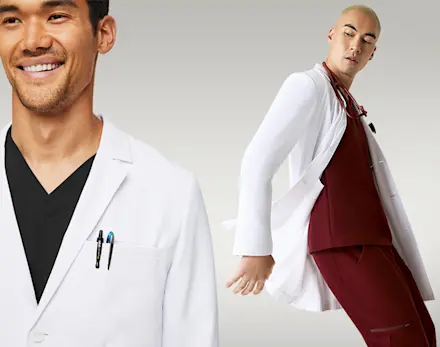 japan mens lab coat