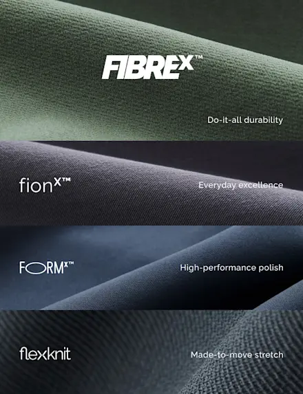 Effortless structure meets advanced technical stretch. All NEW FIBREx™ is here.