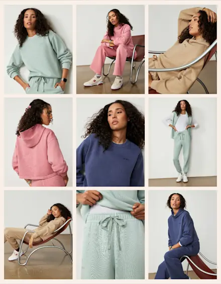 Super soft sweats in NEW colors. It’s like you won the off-for-48-hours lottery.