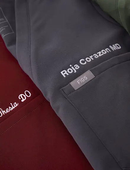 FROM AWESOME TO ICONIC. Personalize your scrub tops, jackets, lab coats and more.