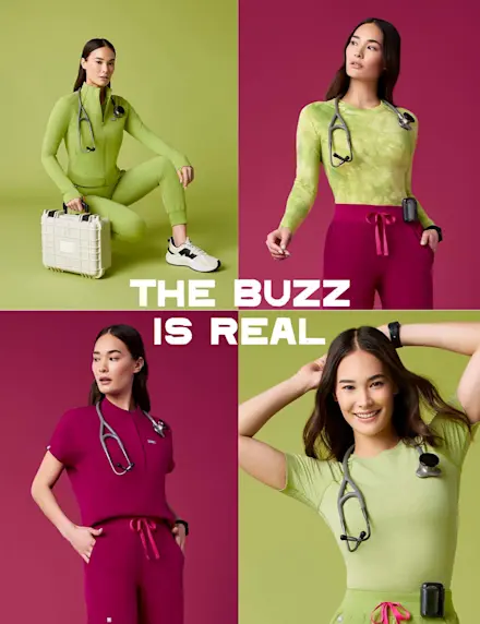 THE BUZZ IS REAL. And it’s YOU in NEW Matcha and much-obsessed-over Dark Magenta, here for a limited time.
