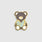 HCP Teddy Bear Enamel Pin - Smokey Taupe