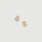 Botox Pavé Stud Earrings - Gold