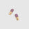 Pavé-Ohrstecker „Chill Pill“ Digital Grape
