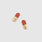 Pendientes pavé de broquel Chill Pill Pop Red