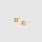 Orthodontic Braces Stud Earrings Gold
